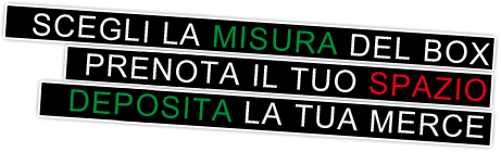 Self stoarge e deposito a Vicenza